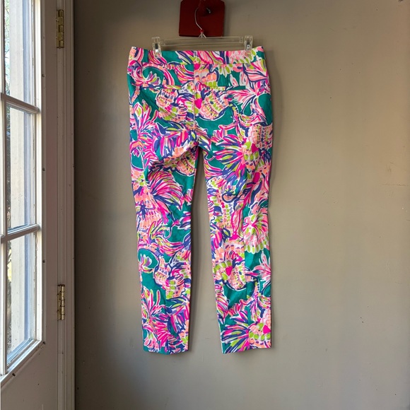 Lilly Pulitzer Kelly Skinny Ankle Pant in Agate Green Safari 8 - Picture 6 of 7